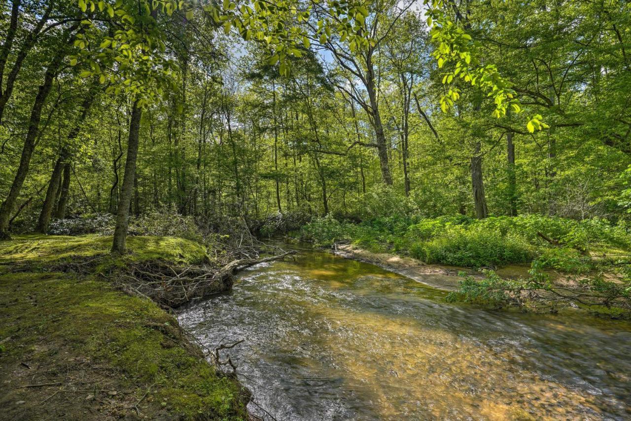 Cozy Tellico Plains Cabin With Large Mountain Creek! Exteriör bild