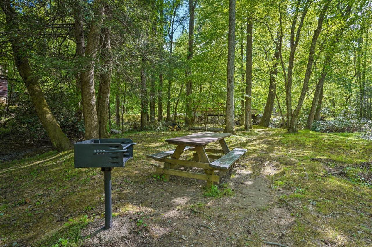 Cozy Tellico Plains Cabin With Large Mountain Creek! Exteriör bild