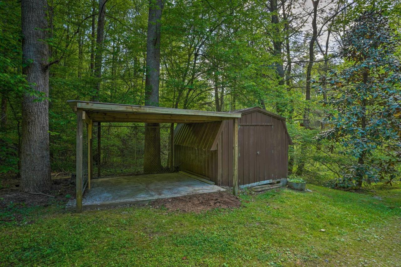 Cozy Tellico Plains Cabin With Large Mountain Creek! Exteriör bild