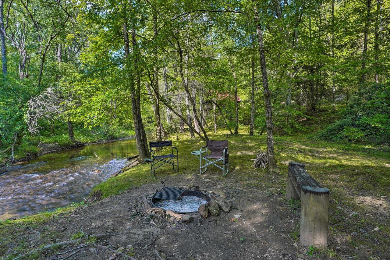 Cozy Tellico Plains Cabin With Large Mountain Creek! Exteriör bild