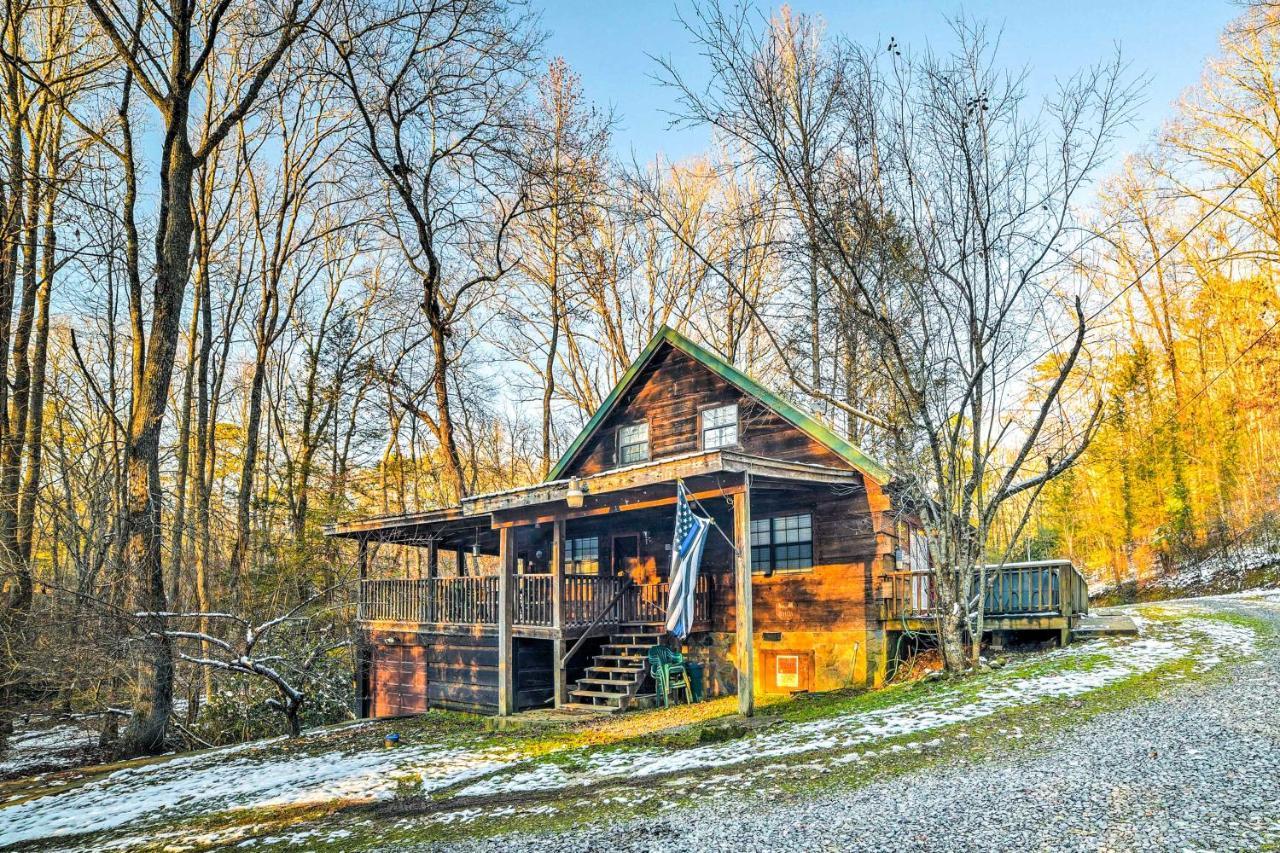 Cozy Tellico Plains Cabin With Large Mountain Creek! Exteriör bild